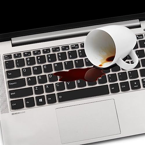 Image of Oaky Keyboard Protector Cover for Lenovo ideapad Slim3 & Slim5 14 inch Laptops Waterproof Dust-Proof Ultra Thin Keyboard Skin Protector - Silicon Black