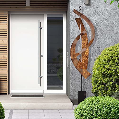 Statements2000 Large Abstract Indoor/Outdoor Metal Garden Sculpture By Jon Allen, 94-Inch -Copper Maritime Massive #TOP2