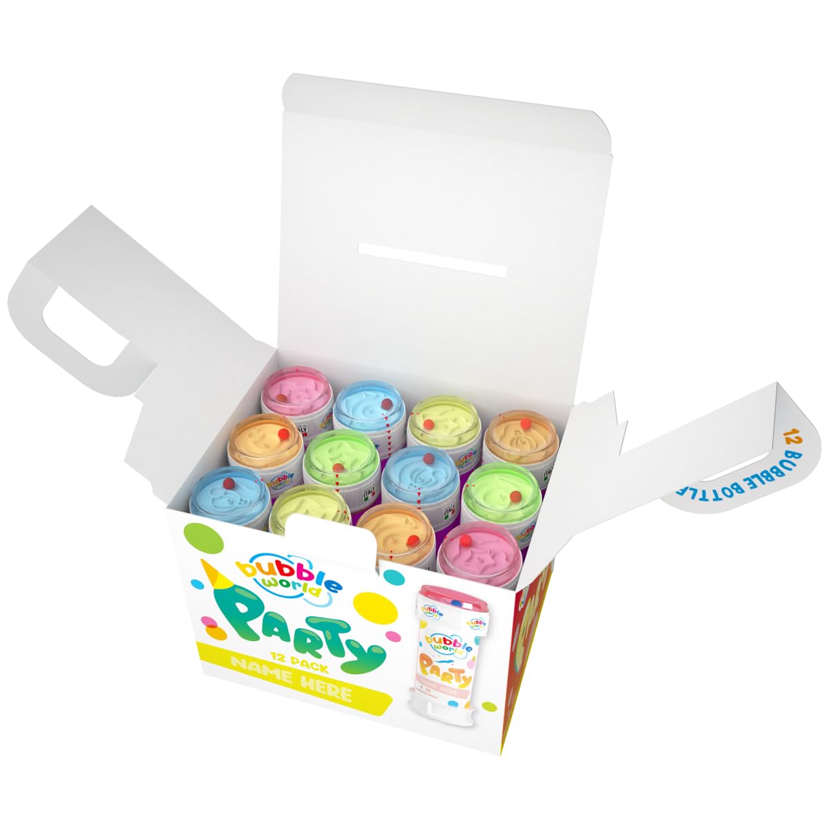 Bubble World - 414.072000 - Bulles de Savon - Multicolor - Pack de 12 x 60ml