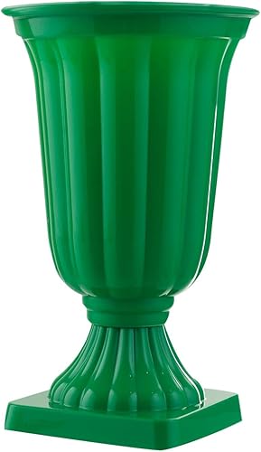 Miniatura 10 de Florero decorativo de plástico para fiesta o decoración del hogar, grande (dorado)