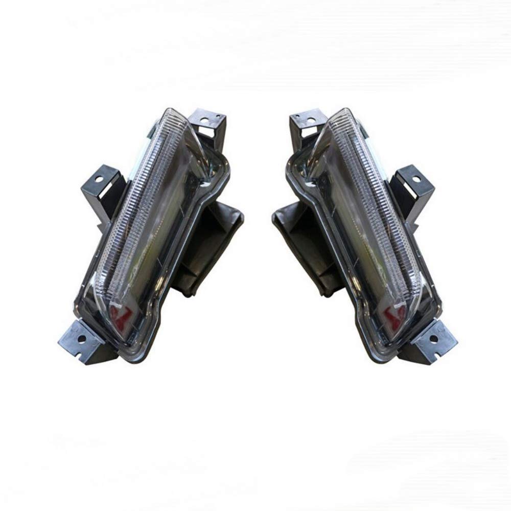 July King LED Daytime Running Light compatible for Chevrolet Camaro RS 2017 2018, 6000K LED Front Bumper DRL + Yellow Turn Signals Light