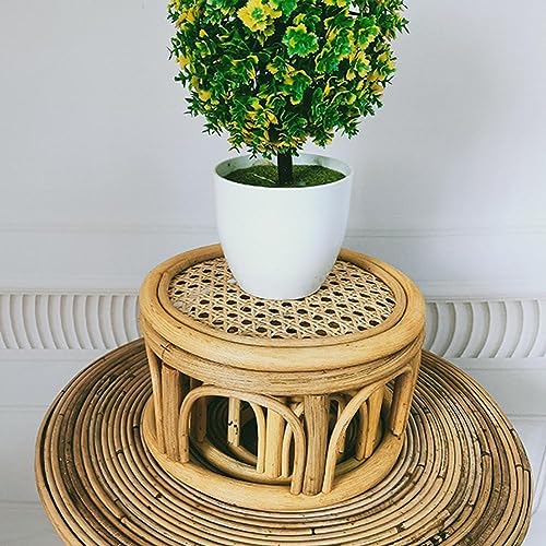 Handgefertigter geflochtener Rattan-Blumentopf mit Ständer,...