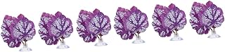 Ipetboom 6 Peças Folhas De Paisagismo De Tanque De Peixes Decoração De Vidro Aquário De Plástico Aquário Beta Réptil Aquário Cama De Reprodução Betta Rede De Peixes Rede De Folha De