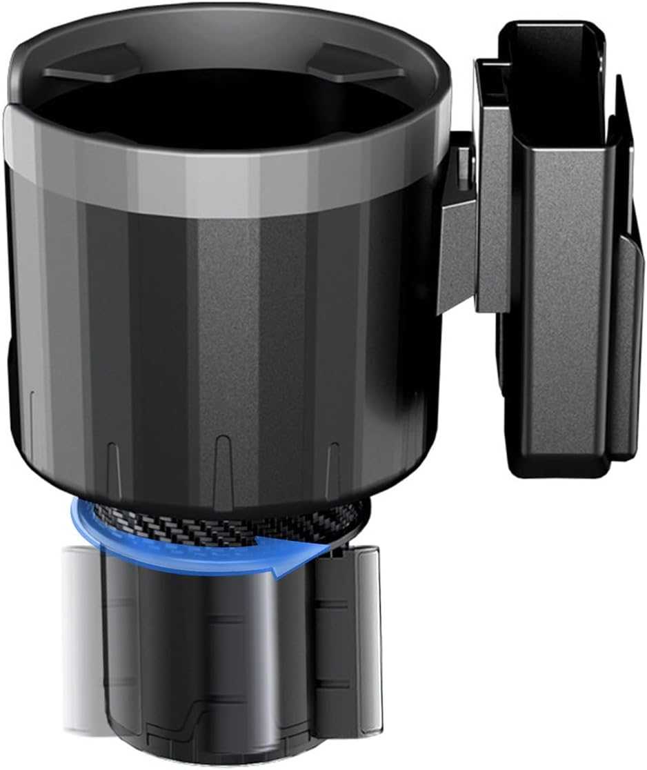 Car Cup Holder Expander Adapter, Adjustable 3 in 1 Cup Holder Expander with Phone Holder & Card Organizer, Fits Less Than 4.1'' Bottles for 2.56''-3.94'' Cup Holder, Car Accessories