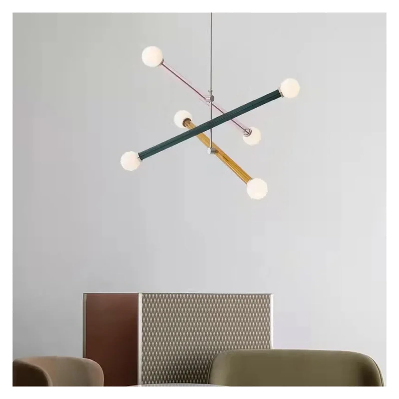 Iluminación colgante de techo estilo Art Deco moderna para salones 8