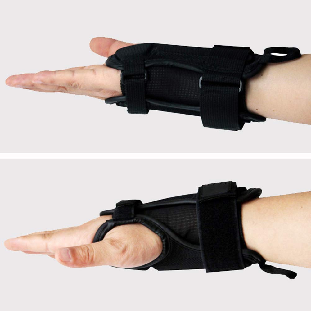 Protezioni per Polsi, Regolabili e Comodi, Supporto Polso, Equipaggiamento Sportivo Regolabile, for Multisport, Snowboard, Pattinaggio, Skateboard, Motocross, Ciclismo, Nero