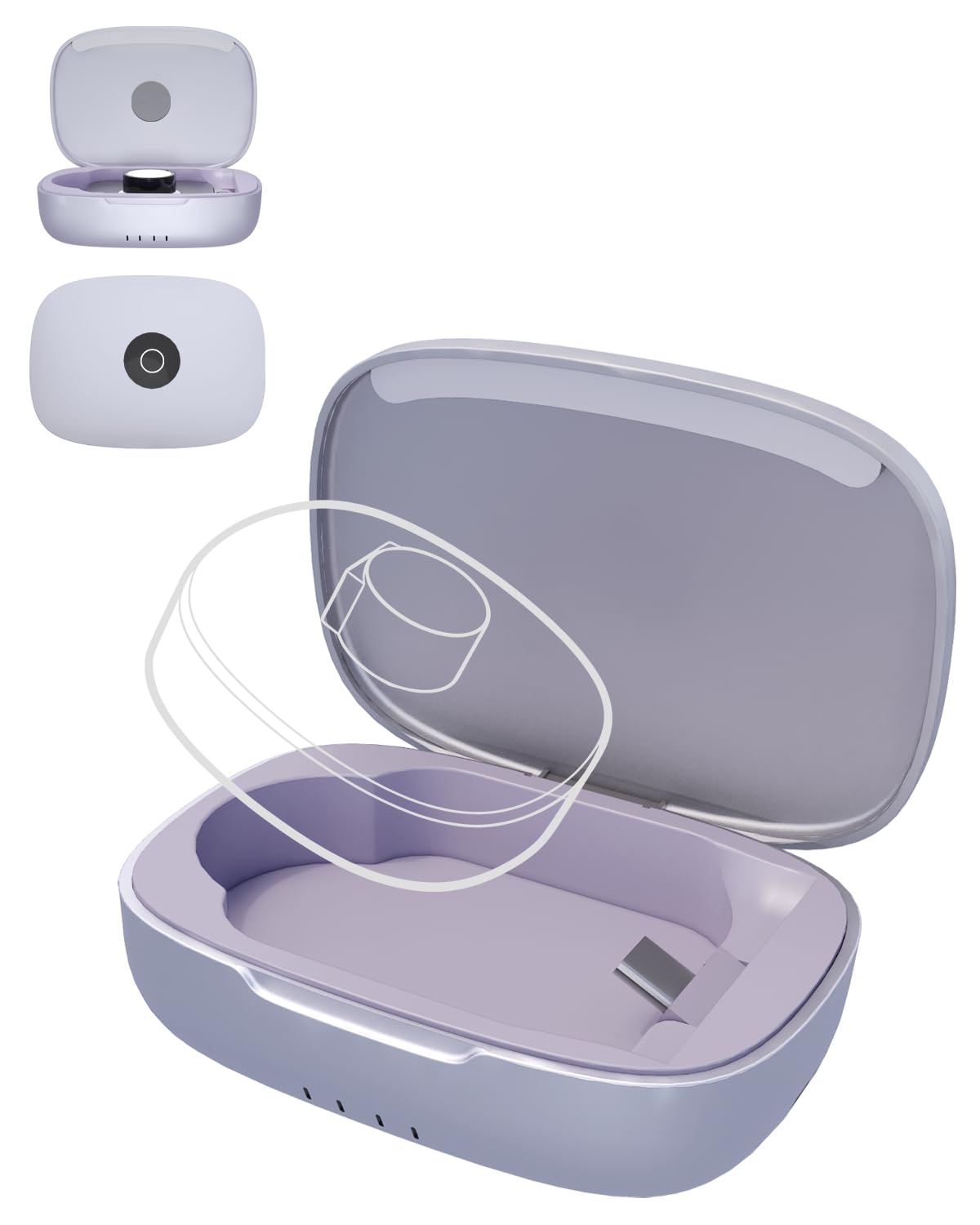 Doohoeek Charging Case for Smart Ring, Purple-picture-28