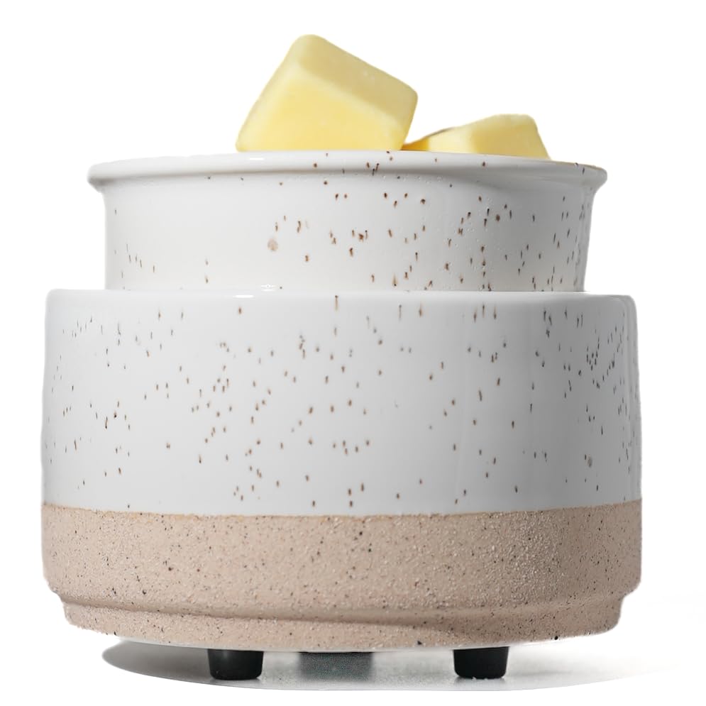 QCYBDGLOV Ceramic Electric Wax Melt Warmer & Cube Oil Melter Cute Small Warmers Aromatherapy for Home Decorative Burner Melts Scented Candle Tart Scent Warm Fragrance White Sand
