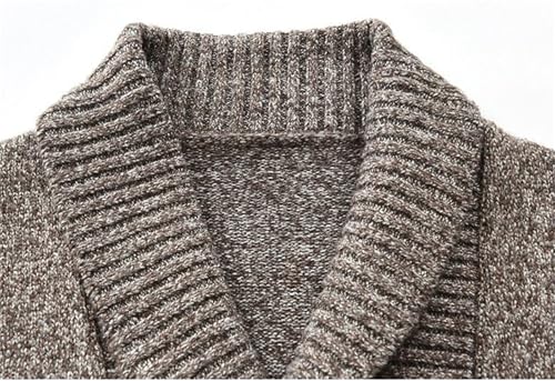 Men's Lapel Double-Breasted Knitted Cardigan Blazer, Men's Shawl Collar Cardigan Sweater, Double Breasted Blazer Men3