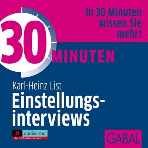 30 Minuten Einstellungsinterviews Audiolivro Por Karl-Heinz List capa