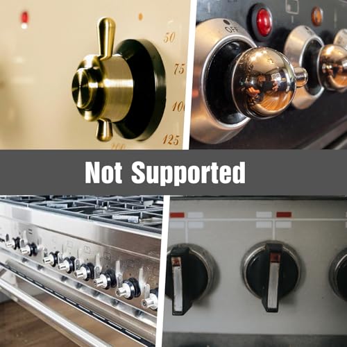 image for Ptwola 6 Pack Stove Knob Safety Covers Baby Proofing Gas Knob Cover Un