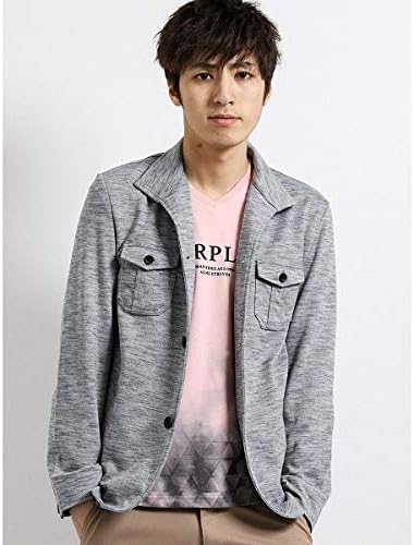 Amazon セマンティックデザイン Semantic Design かすり杢ダブルフェイス スタンドカットジャケット 06グレー S コート ジャケット 通販