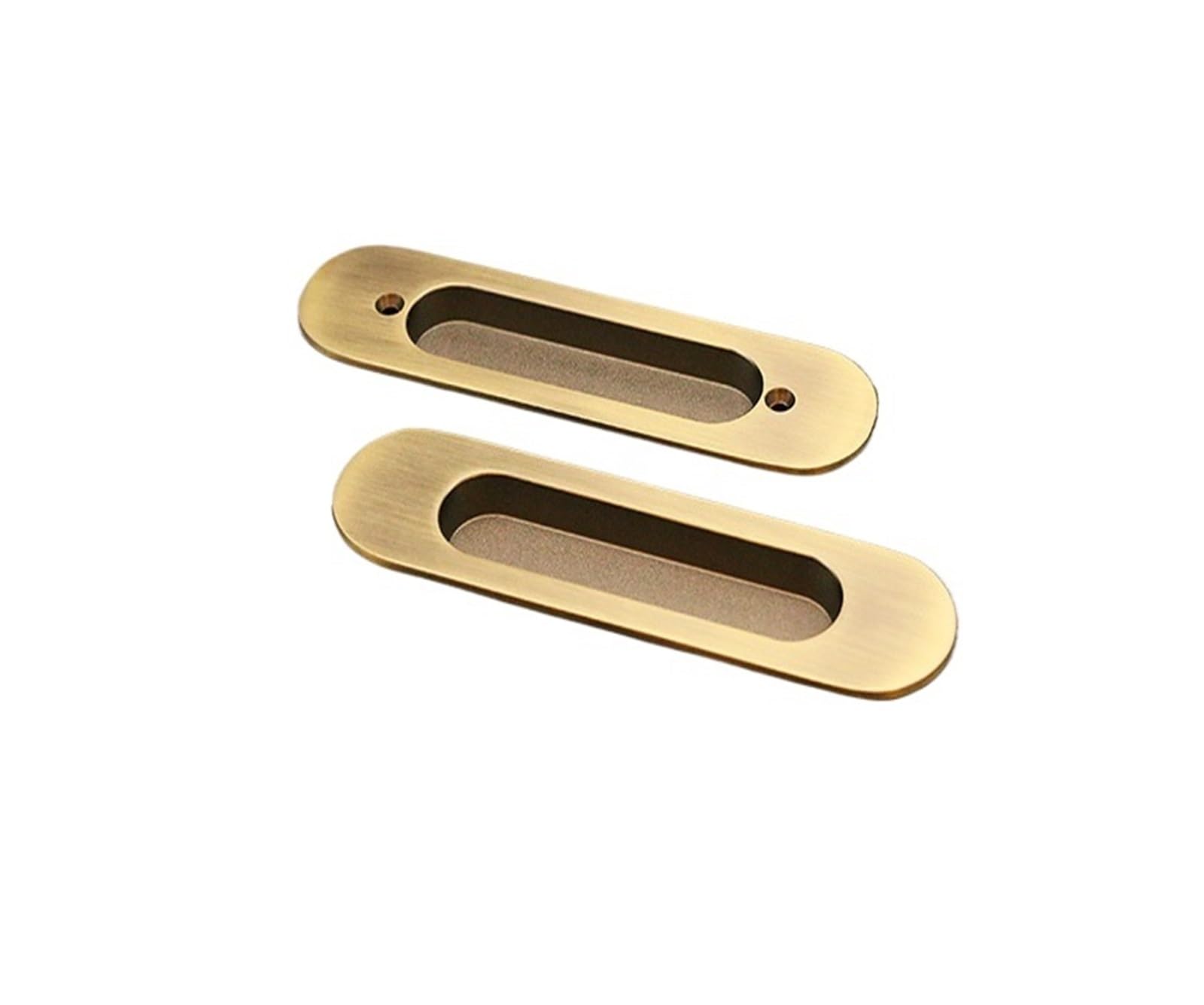 NYRXRYTCA Chinese Retro Sliding Door Lock Indoor Cabinet Wooden Door Double-Sided Sliding Door Lock Bathroom Balcony Flat Push Button European Style(Engineering KS13 Bronze)