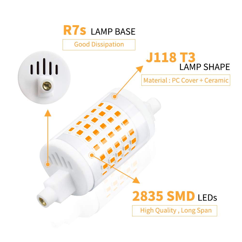 R7s LED 78mm 10 Watt dimmbar warmweiß günstig kaufen