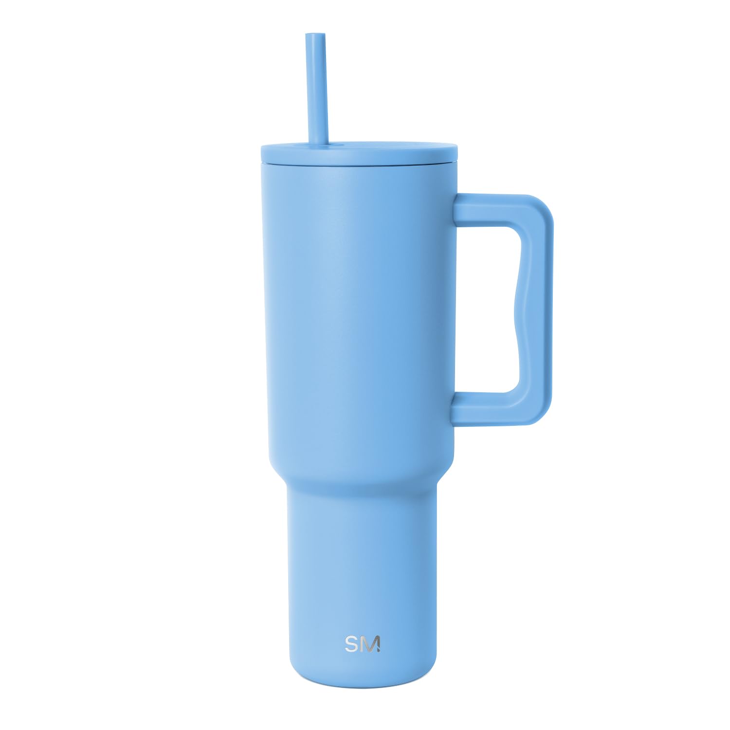 Simple Modern Tumbler with Handle and Straw | 40oz | Blue