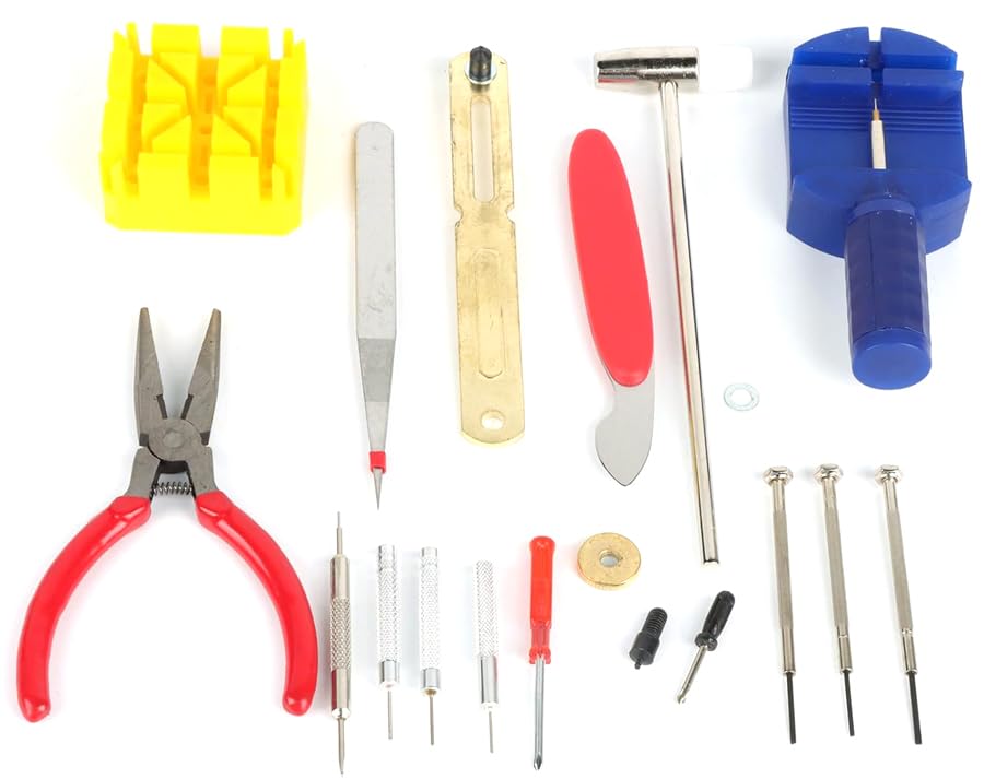 Uptodateproducts 16 PCS Watchmaker Jewelry Repair Tool Kit Incl. Band Pin Link Remover. Back Case Opener (B0D28ZFF81) Amazon Price History, Amazon Price Tracker