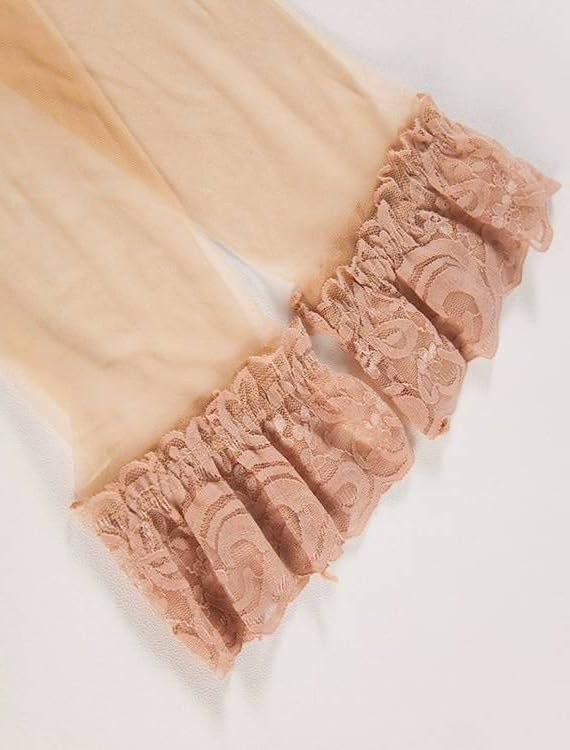 Image of Womens Thigh High Ultra Sheer Stockings, Antiskid Silicone Lace Top Sexy Tights Stocking