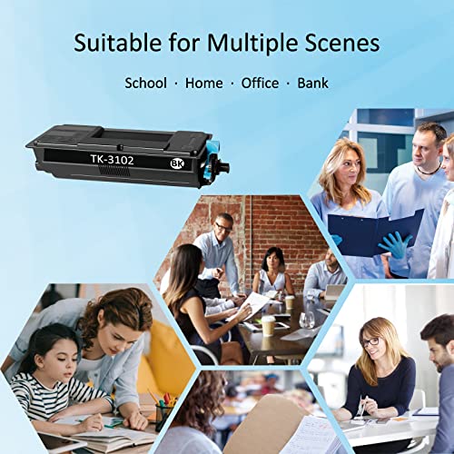 Aprone Tk3102 Tk-3102 Toner Cartridge Replacement For Kyocera Tk-3102 1T02Ms0Us0 Use For Ecosys M3040Idn M3540Idn Fs-2100Dn Fs-2100D Printer (12500 Pages,Black,2-Pack) #TOP5