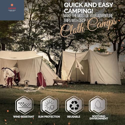 Image of CANVASS Canvas Drop Cloth Tarp Fabric Curtains for Painting - Paint Tarp Supplies Sheet (5.3 feet X 3.3 Feet)