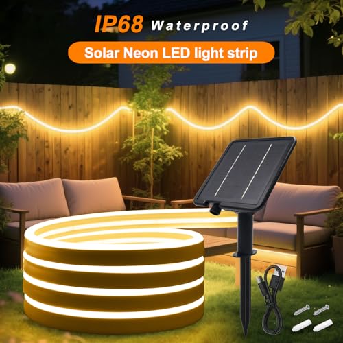 Cinta LED Solar KISUFU 24V 16.4FT Blanco Cálido miniatura 2