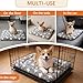 Fogkiss Dog Bed Mat, Reversible Crate Pad & Cute Dog Bed - Machine Washable Kennel Mat with Ultra Soft for Small Dogs (Cool/Warm), 24