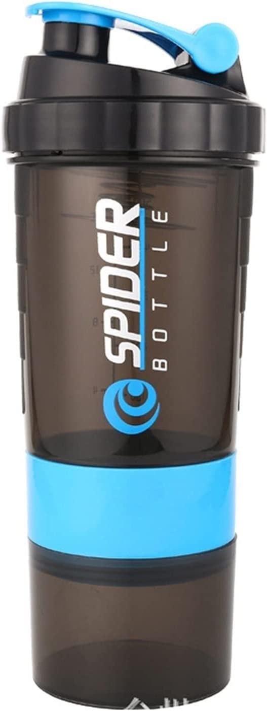 Bottiglia Acqua Bottiglia 500 Ml Portatile Proteine Polvere Shaker Bottiglia Ad Alta capacità 3 Strati Polvere Miscelatore Tazza di Acqua Sportiva Tazza Borracce Borraccia Sportiva