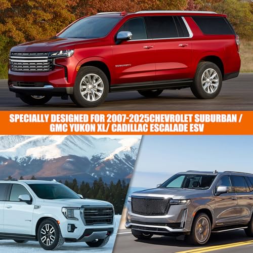 Image of Waterproof Car Cover Replace for 2007-2025 Chevy Suburban /GMC Yukon XL /Cadillac Escalade ESV, 6 Layers All Weather Car Covers with Zipper Door for Snow Rain Dust Hail Protection (Suburban)