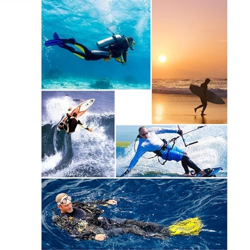 3mm Chaqueta de neopreno para hombre para buceo, surf, snorkel y kayak (negro, talla XL) miniatura 6