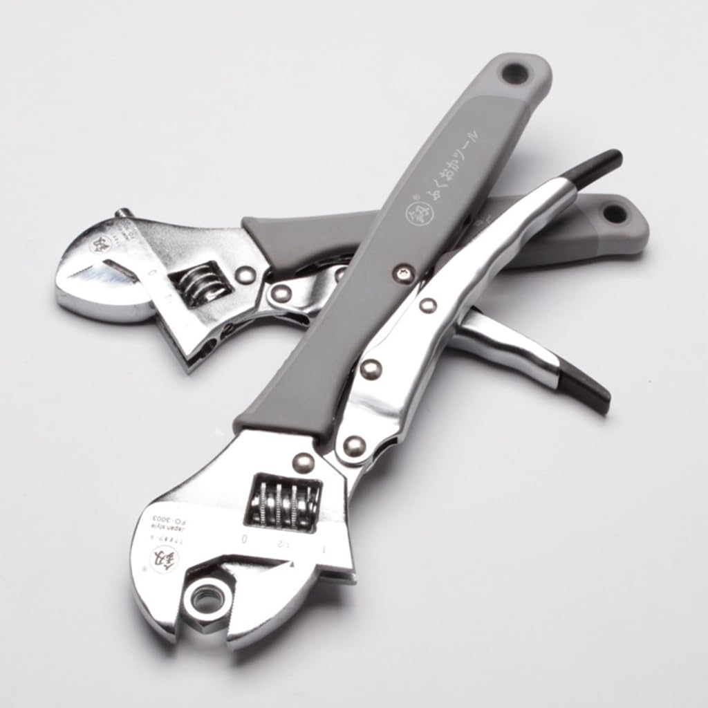 Llave inglesa ajustable de apertura grande, llave inglesa deslizante de ángulo ajustable, herramientas de reparación de automóviles para el hogar de 10 pulgadas