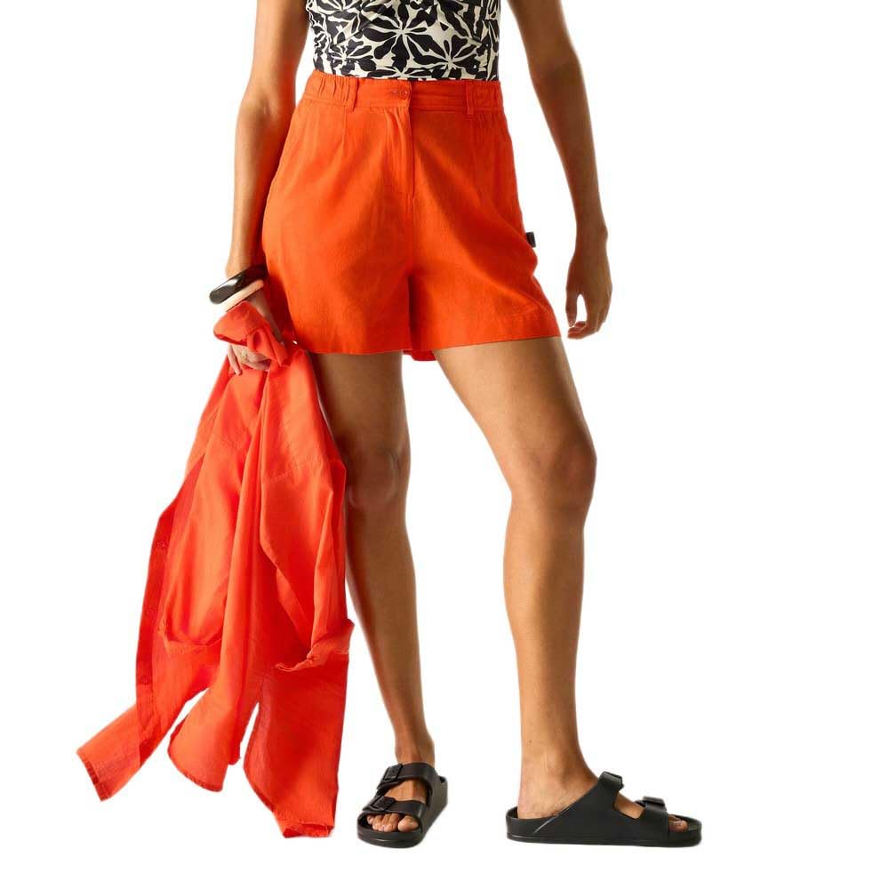 Regatta Women's Orange Sabelle Summer Shorts In | Size: 12