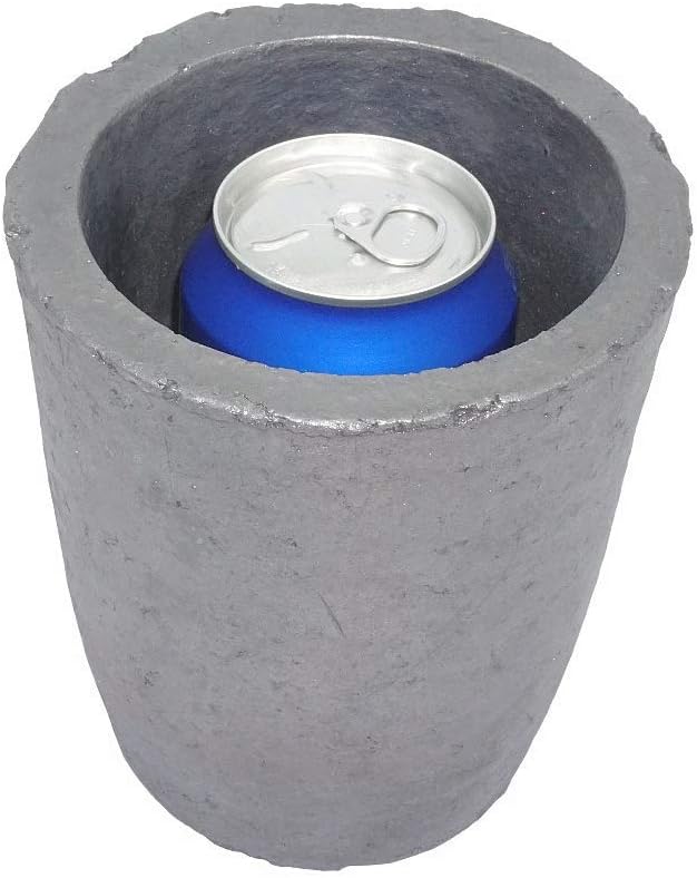 Foundry Silicon Carbide Graphite Crucibles, Melting Casting Refining Gold Silver Copper for 6KG Copper or 2.2KG Aluminum (6#)