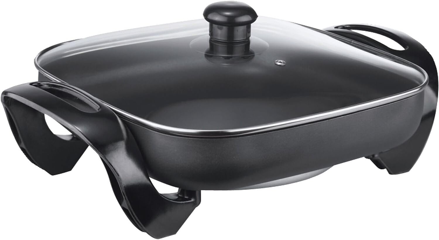 Poêle électrique Party XXL GOURMETmaxx 40 Cm - 1500W - Avec Couvercle - Pour Fondues, Pizzas, Plats à Partager - Neuf