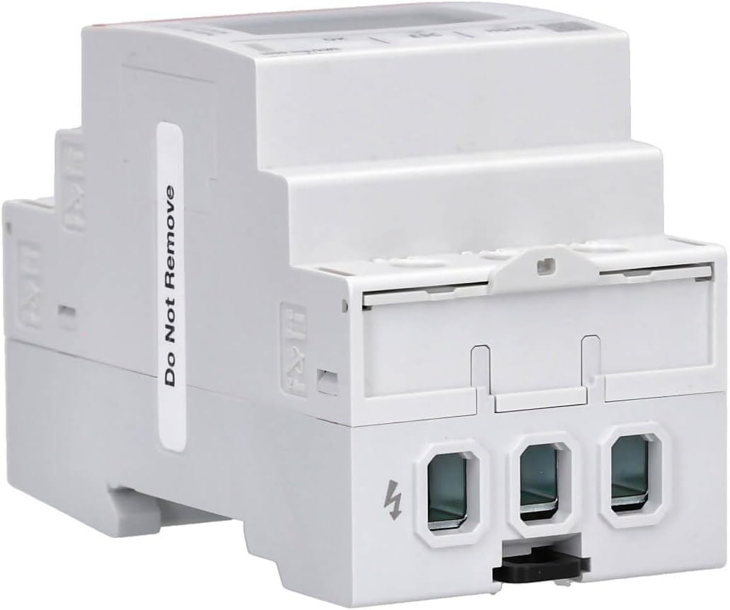 سمت view of the ABB D13 15-M 65 Modbus energy meter, showing Modbus and digital I/O terminals