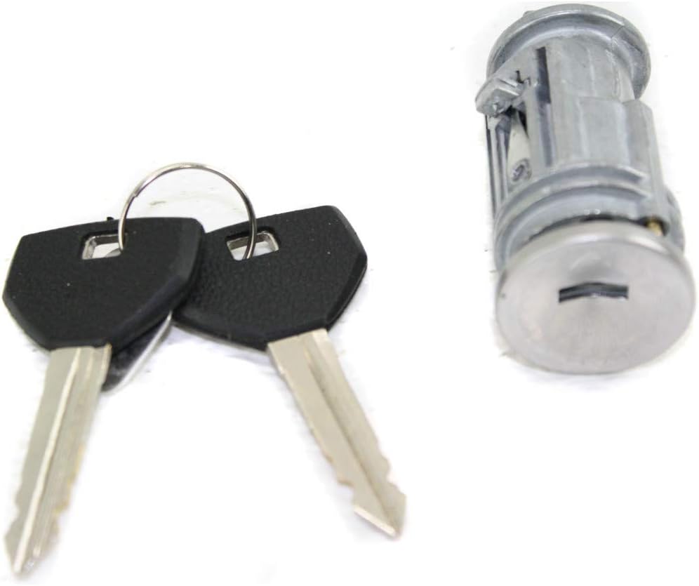 For Jeep Wrangler TJ Ignition Lock Cylinder 1998 99 00 01 02 03 04 05 2006 | w/Keys | Chrome | Operable Key | Ignition Switch