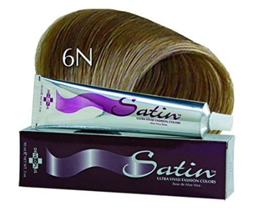Developlus Satin Color #6N Dark Blonde 3 Ounce (88ml) (3 Pack)