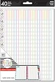 The Happy Planner Filler Paper- Teacher Checklist Theme –Planner & School Supplies - 40 Sheets of...