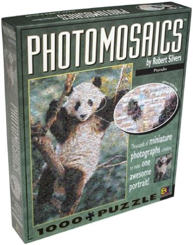 Buffalo Games Panda Photomosaic Puzzle by Robert Silvers