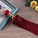 2 Pcs Smooth Fringe Curtain Tiebacks Holdbacks Long Tassel Ropes Tie Backs Straps Elegant Home Decor Curtain Holder