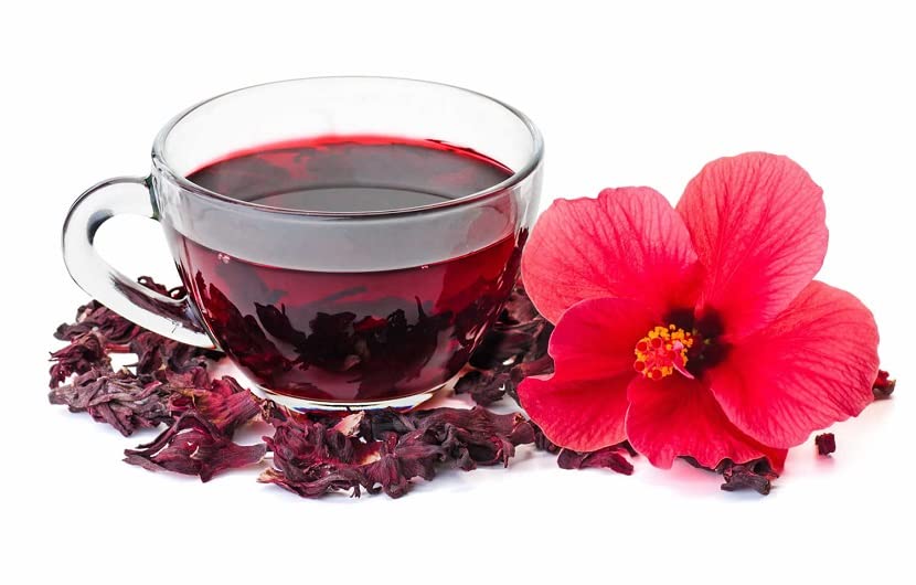 Hibiscus Té de hierbas, Sépalo entero, Mejorar el bienestar, Té de hierbas Tisane, Sin cafeína, Recogido a mano, Orgánico, 1.48 oz, 1.48 oz
