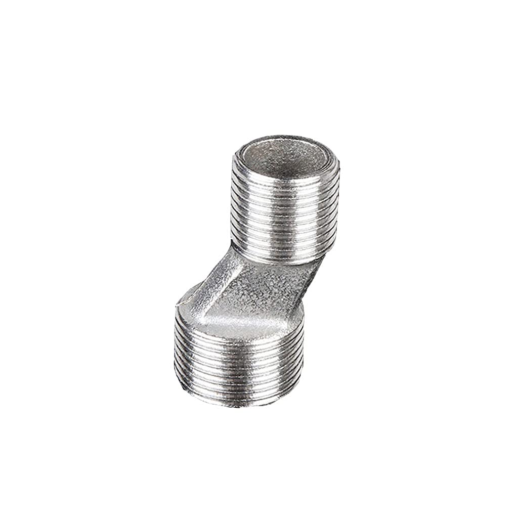 FIDALIKA 1pcs BSP Male × Male Thread Hex Nipple Threaded Reducer Pipe Fitting, 1/8" 1/4" 3/8" 1/2" 3/4" Stainless Steel Lengthen Joint (Size : 1l2 To 3l4 Mitre joint)