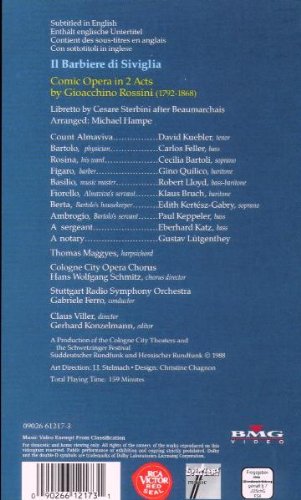 Barber of Seville-Complete Opera [VHS] – vue 2