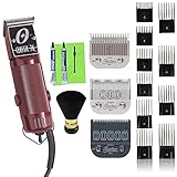 OSTER Classic 76 Universal Motor Clipper 76076010 with Bonus 00000 Detachable Blade, 10 Guide Comb Set and Neck Duster