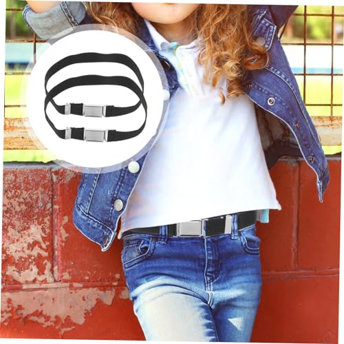 2pcs Waist Belt Comfortable Elastic Closure Stylish Uniform Accessory for for Everyday Wear2