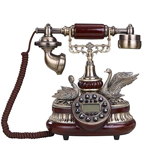 Antikes dekoratives Telefon, kabelgebundenes kabelgebundenes Vintage-Telefon Klassisches Retro-Festnetztelefon Dekoratives Knopf-Telefon für