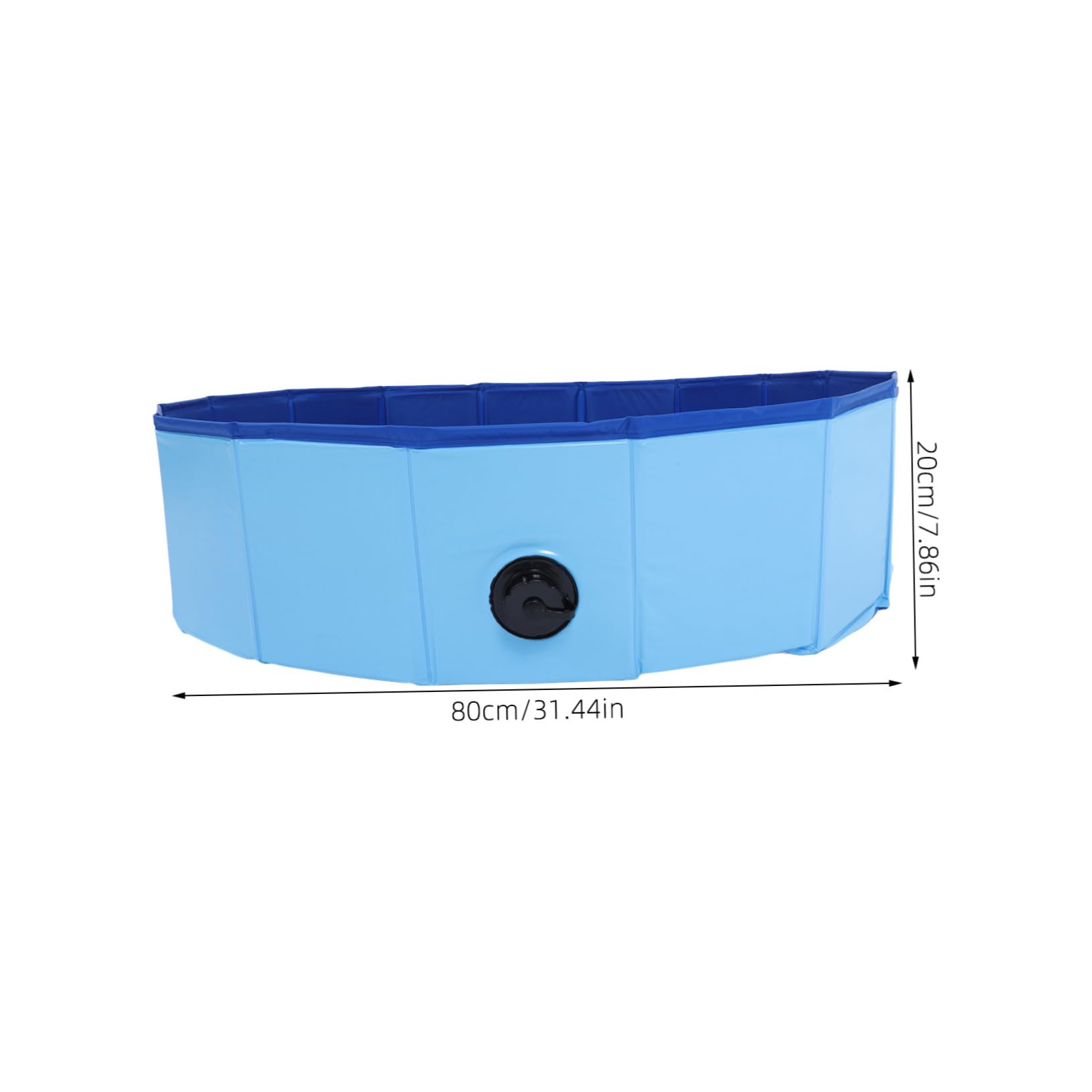 Milisten Dog Bath Tub Foldable Swimming Pool for Puppies Cats PVC Material Sturdy