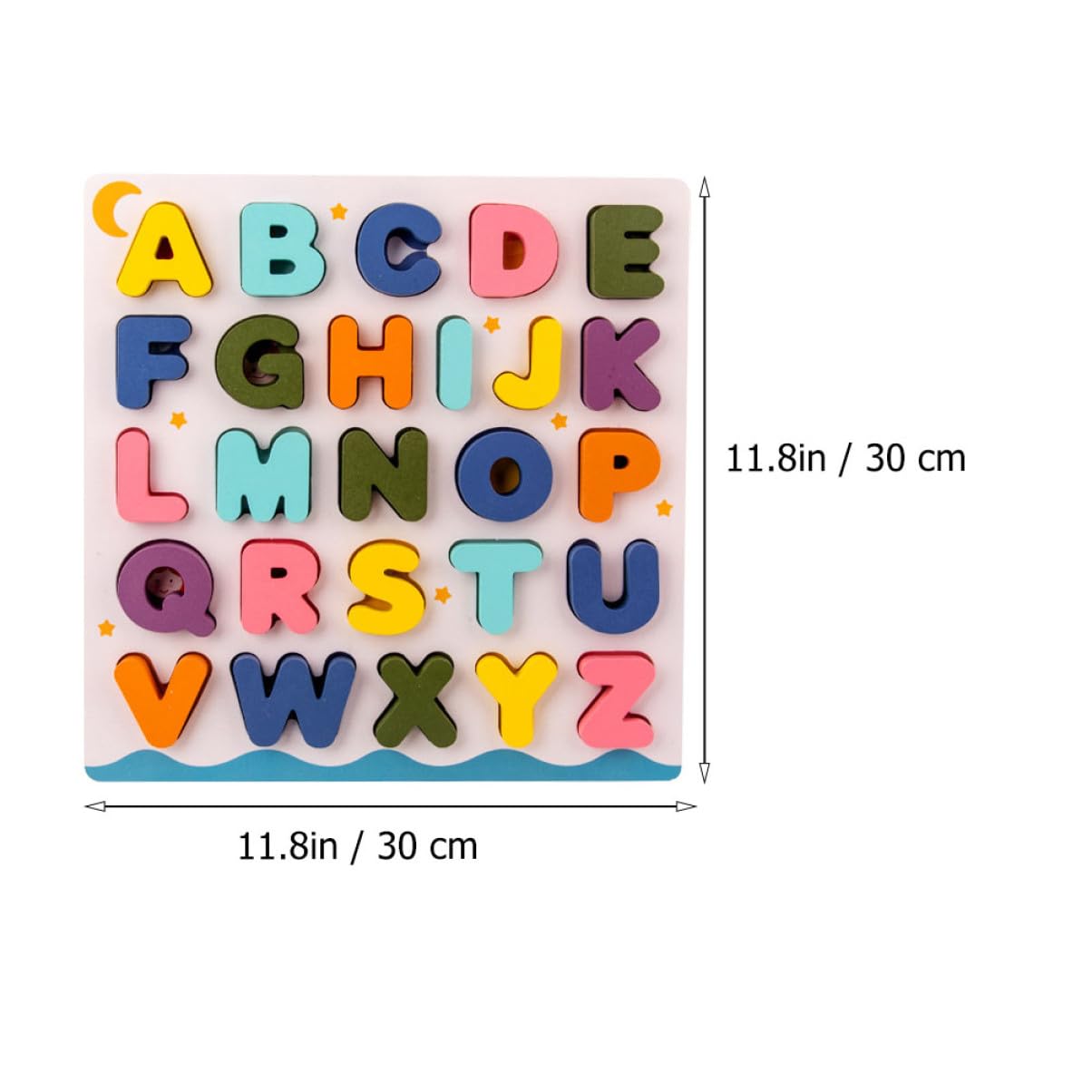Juguete Educativo Rompecabezas de Madera 2 Juegos para Niños | Juguetes de Reconocimiento de Letras, Rompecabezas de Números, Decoracion Colegio
