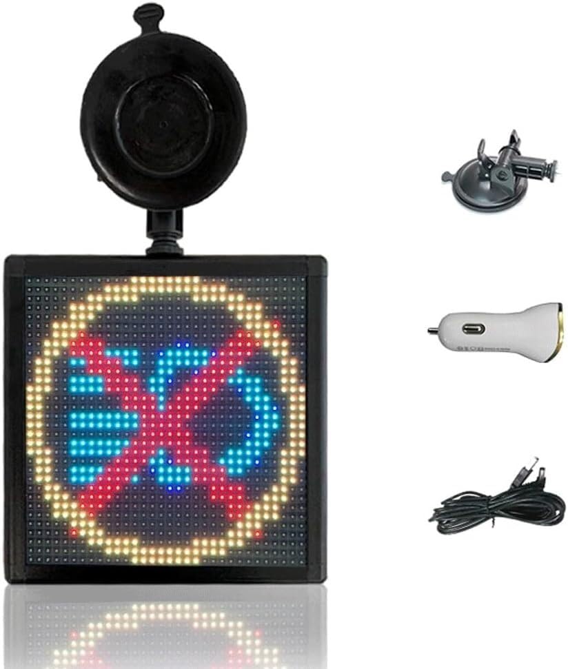 Pantalla LED programable para coche y escaparates de 15x15 cm 3