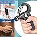 AIXPI Grip Strength Trainer, Hand Grip Exerciser Strengthener with Adjustable Resistance 11-132 Lbs (5-60kg), Forearm Strengthener, Hand Exerciser for Muscle Building and Injury Recover Black 1 Pack