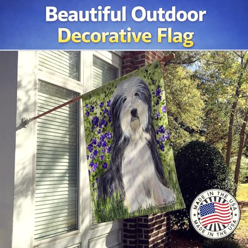 Drapeau Bearded Collie grand format pour célébrer votre passion canine à l'entrée de la maison - 4