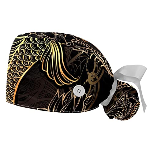 Chapeau de travail respirant JDEZ casquettes bouffantes mixtes 2pcs